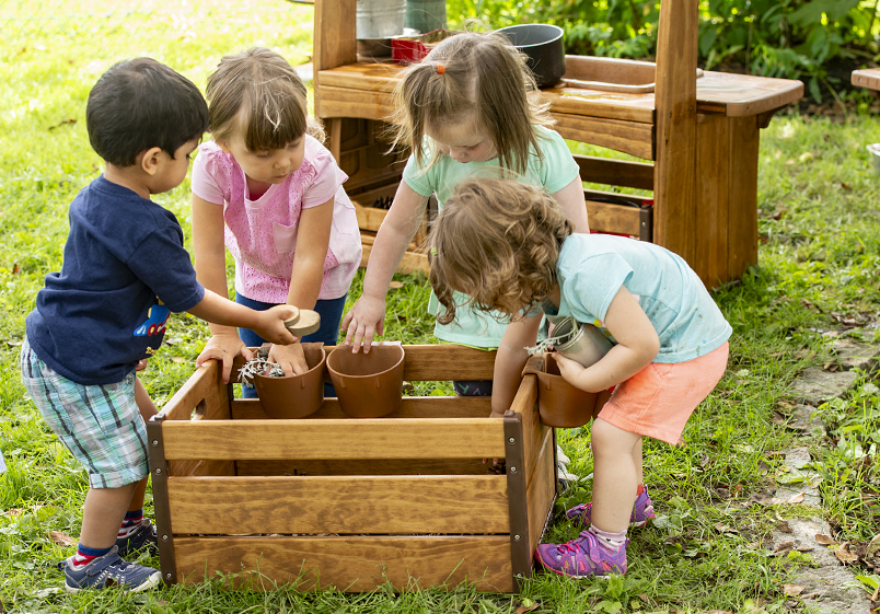 Children playing, movement, social learning